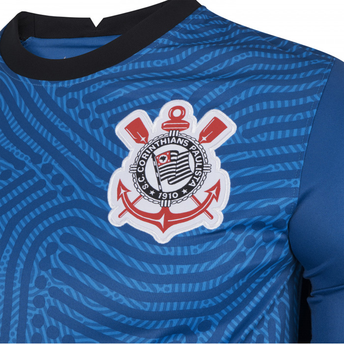 Camiseta Corinthians Portero 2020-2021 Azul Tailandia